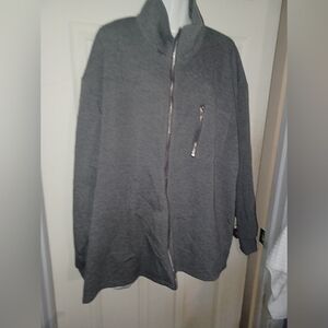 Gray Zip-Up Jacket Size 3 XL
